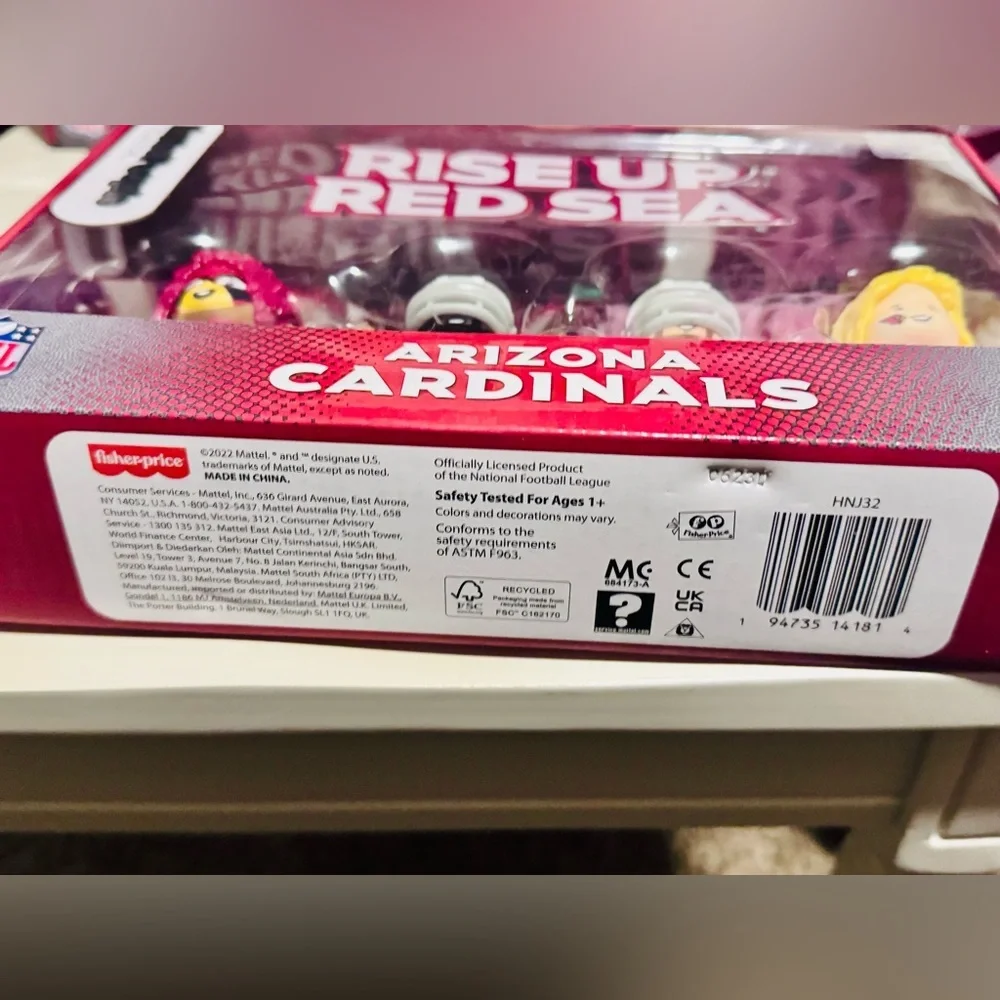 Arizona Cardinals NFL Fisher Price Little People Collector Set - NIB